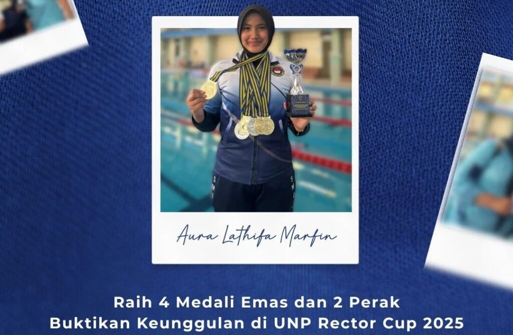 News Flash: Dominasi di Kolam Renang! Aura Latifa Marfin dari SMA TN Cimahi Sabet Gelar Perenang Terbaik di UNP Rector Cup 2025