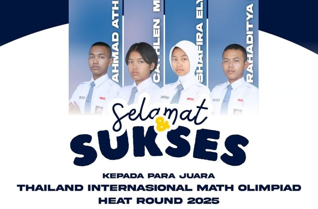 Borong Medali di Thailand! Empat Siswa SMA TN Cimahi Bersinar di Olimpiade Matematika Internasional (TIMO) 2025