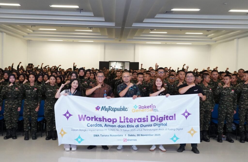Siapkan Generasi Cerdas Digital, SMA TN Cimahi Gandeng MyRepublic Gelar Workshop Literasi Digital