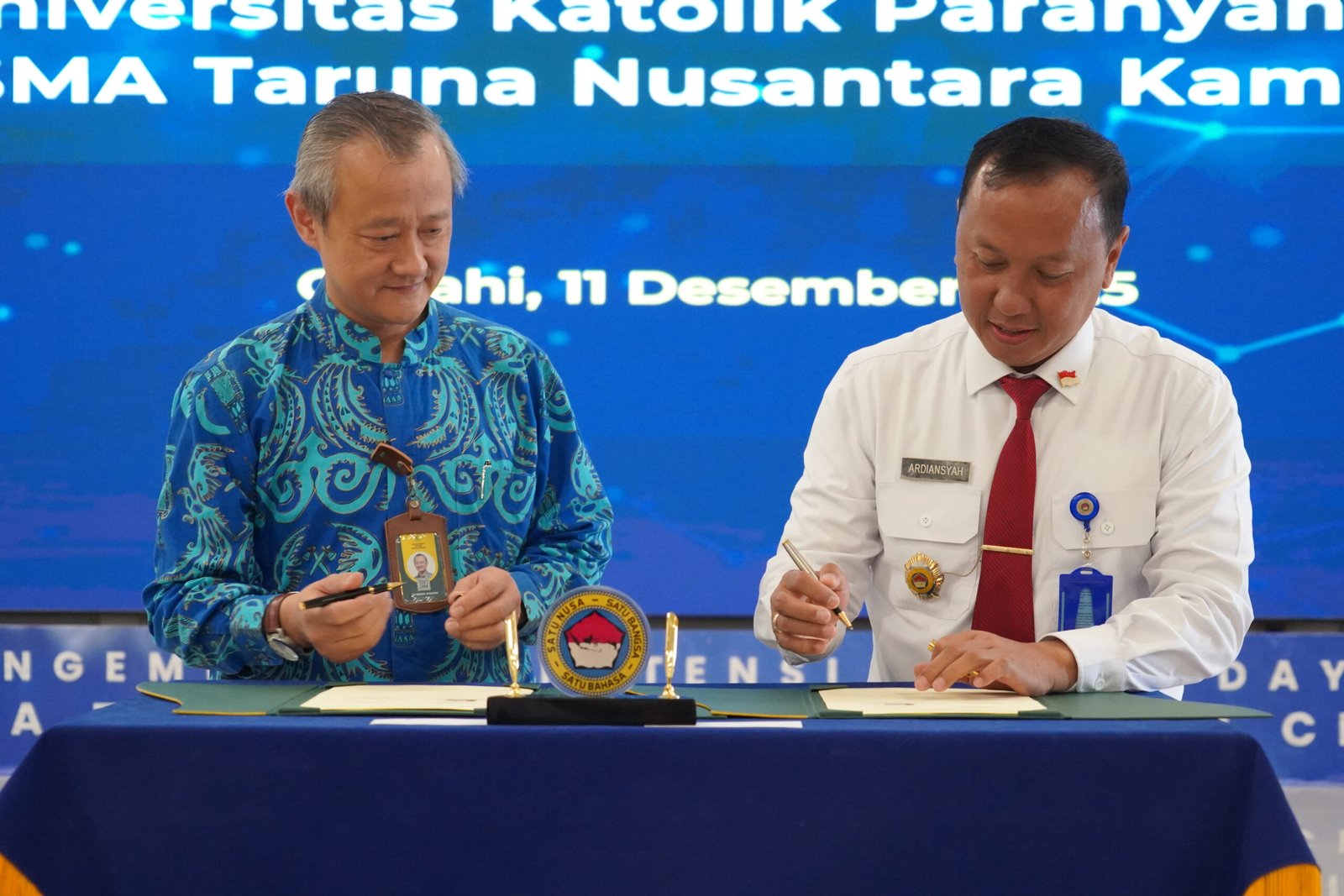 Mewujudkan Generasi Emas Masa Depan, Langkah Konkret SMA Taruna Nusantara Cimahi Melalui Sinergi Strategis Bersama UNPAR