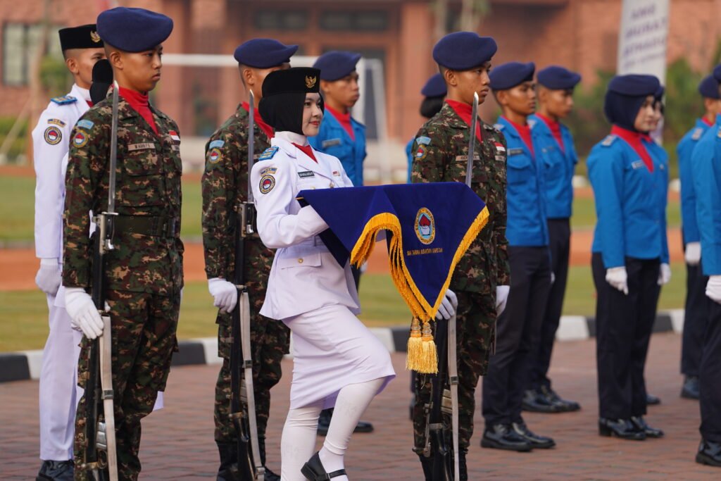 Merah Putih Berkibar Megah, Peringatan 81 Tahun Indonesia Merdeka di SMA Taruna Nusantara Kampus Cimahi